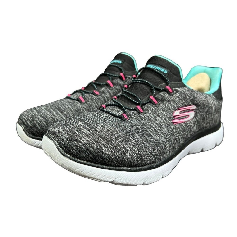 Skechers Memory Foam Summits Quick Getaway Black … - image 6